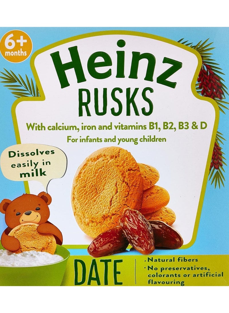 Heinz Date Rusks Milk Based For 6+ Months 300G - Image 1